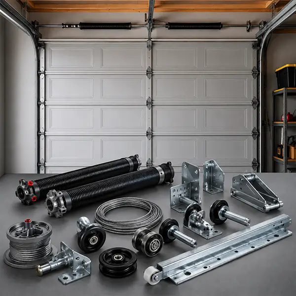 Garage door parts replacement in Carrollton TX